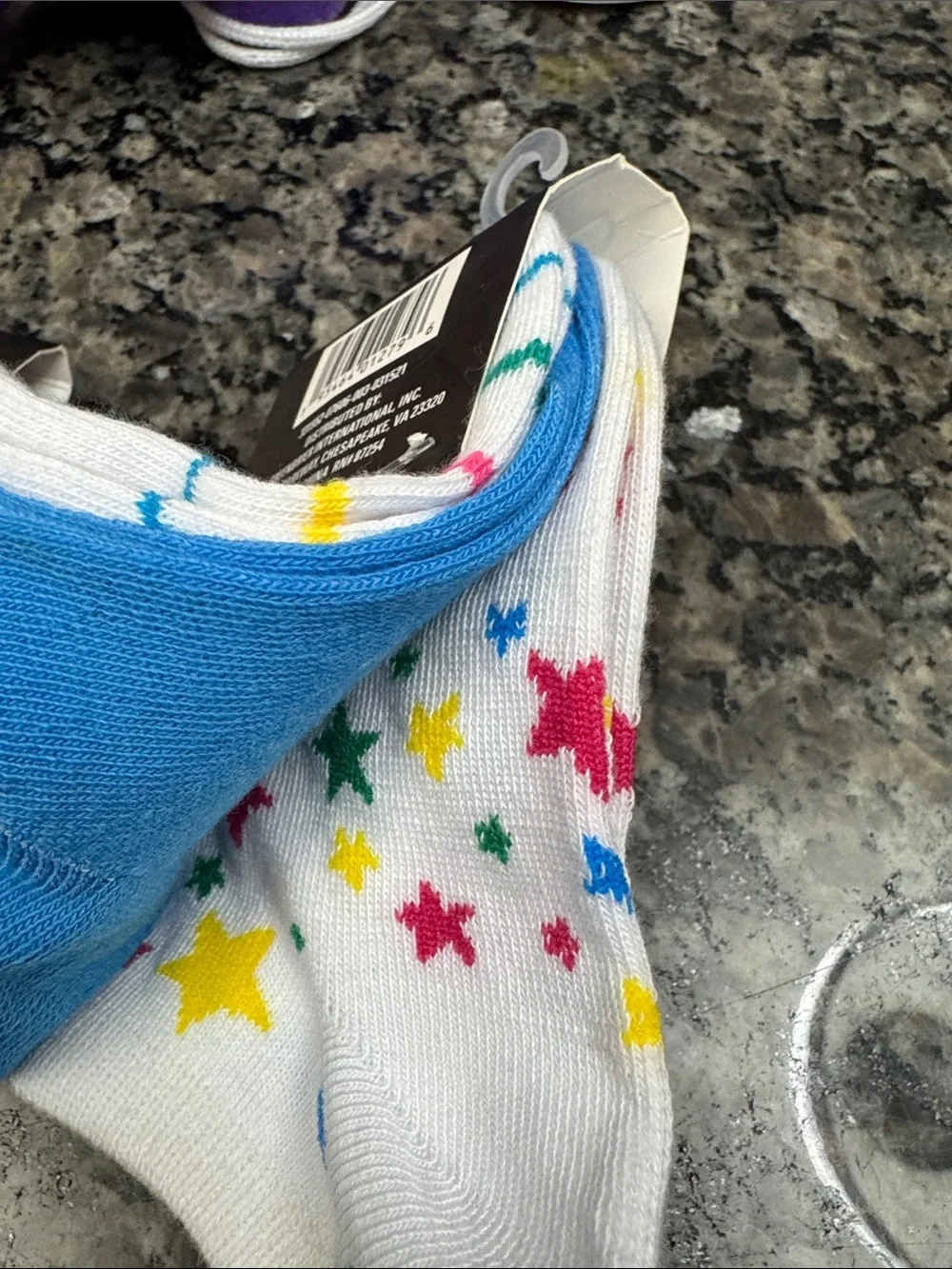 Beverly Hills Polo Club girls socks and bath sponge NWT shoe size 1-7